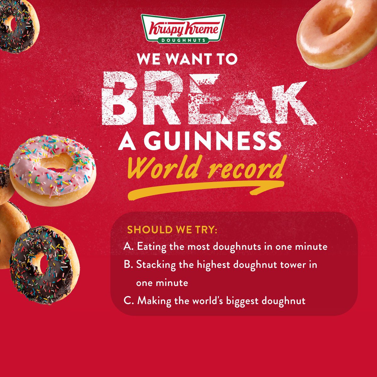 krispykremejm's tweet photo. Help Us Make History! π©π
We're aiming for a sweet world record, and YOU get to choose! π©π€© comment down below and let's make doughnut dreams come true. π₯³πͺπΎ
And TRUST we're being SO forreaal
#KrispyKremeJamaica #WorldRecord #KrispyFix https://t.co/y9Ko33za85