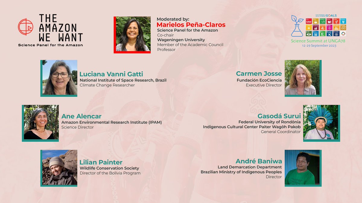 theamazonwewant's tweet photo. #UNGA78
📢 Join us for our virtual session on “The role of Indigenous Peoples and Local Communities in conserving the Amazon and preventing tipping points” at the @ScienceUnga on Sep. 28.
✍️Register at https://t.co/AhWPonMmvx
#sciencesummitunga #globalscience #sciencedigital https://t.co/MzkzOM029S