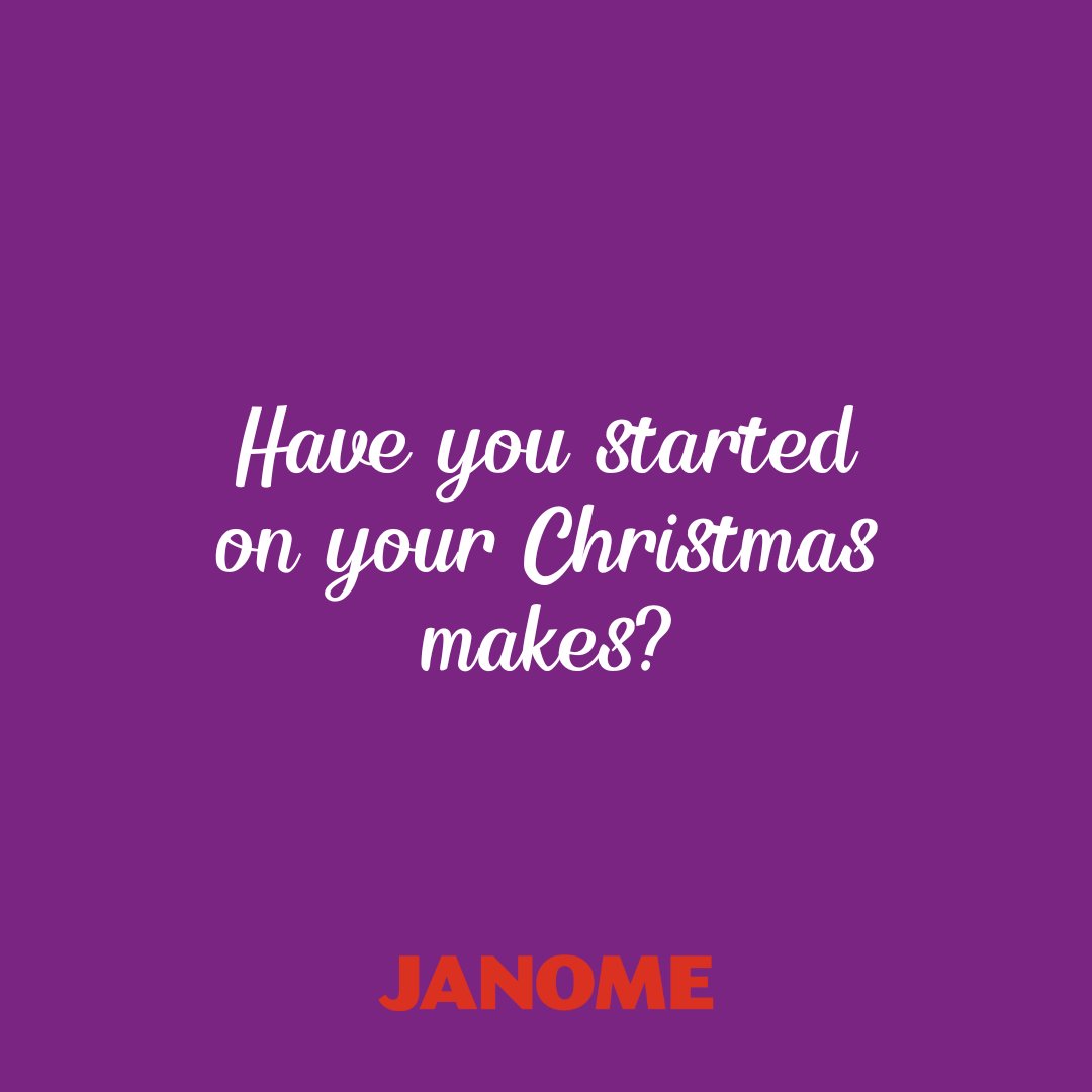 Dare we say the big word 🙊 When does your seasonal stitching season start? 🎄

.

#janomemakes #christmassewing #christmascrafting #uksewing #christmas