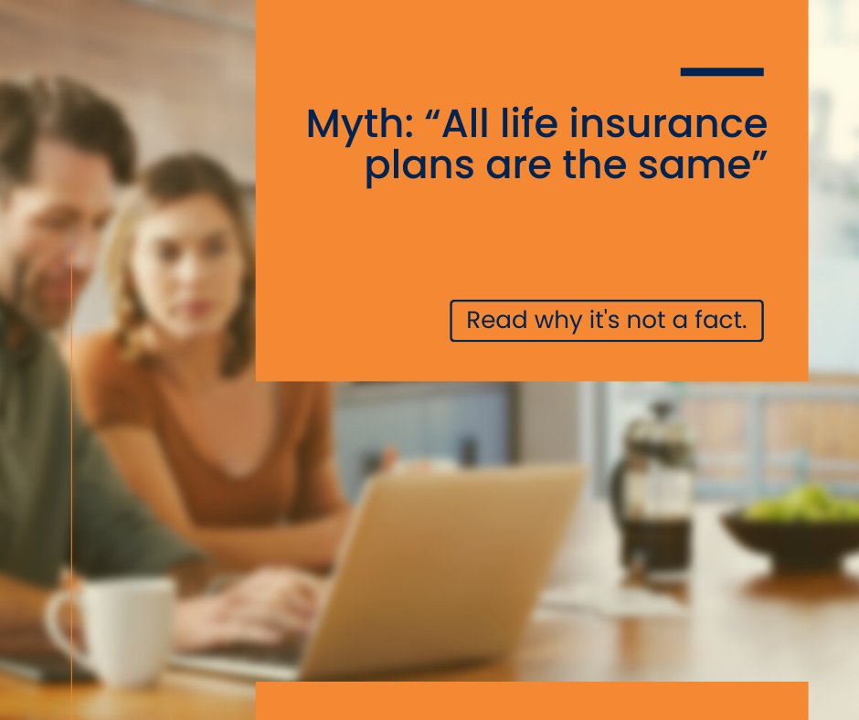 finalexpensepln's tweet photo. Myth:
”All life insurance plans are the same” https://t.co/1cR7fXZEAu