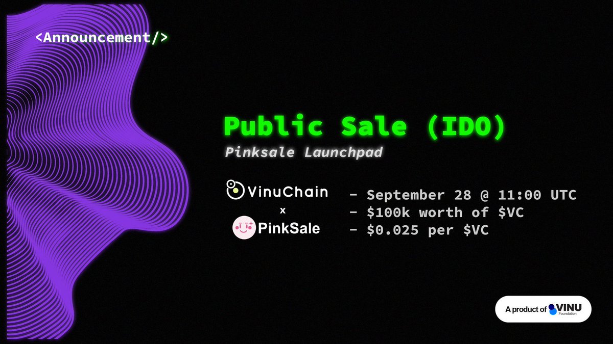 VitaInuCoinTR's tweet photo. VINUCHAIN ÖN SATIŞI GELİYOR!! 🌐🔥
🗓️ 28 Eylül @ TSİ 14:00
💲 $VC başına 0,025 USDT
💰 100.000$ Hard Cap
Ön Satış Linki: https://t.co/4d4NvgP7KA
İlk borsa listelemesinden önce $VC'ye yatırım yapma şansınızı kaçırmayın! 🚀💎
#presale #onsatis #marketcap #pinksale #ido https://t.co/nbW9qJxYqt