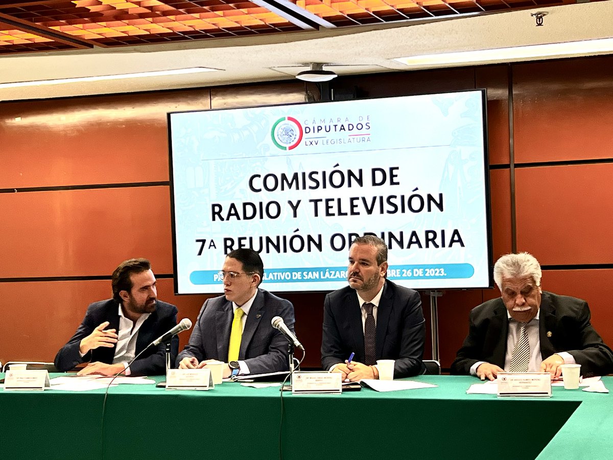 Estamos en la 7ª Reunión de la Comisión de Radio y Televisión puedes seguir los trabajos en youtube.com/live/1BQ59E5K9…