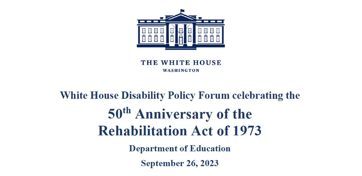 Today at 1 PM ET, join the White House virtual forum for the 50th Anniversary of the Rehabilitation Act of 1973 as Acting ACL Administrator Alison Barkoff moderators the panel "Past, Present, and Future of Independent Living.” ow.ly/pMRU50PPNwj