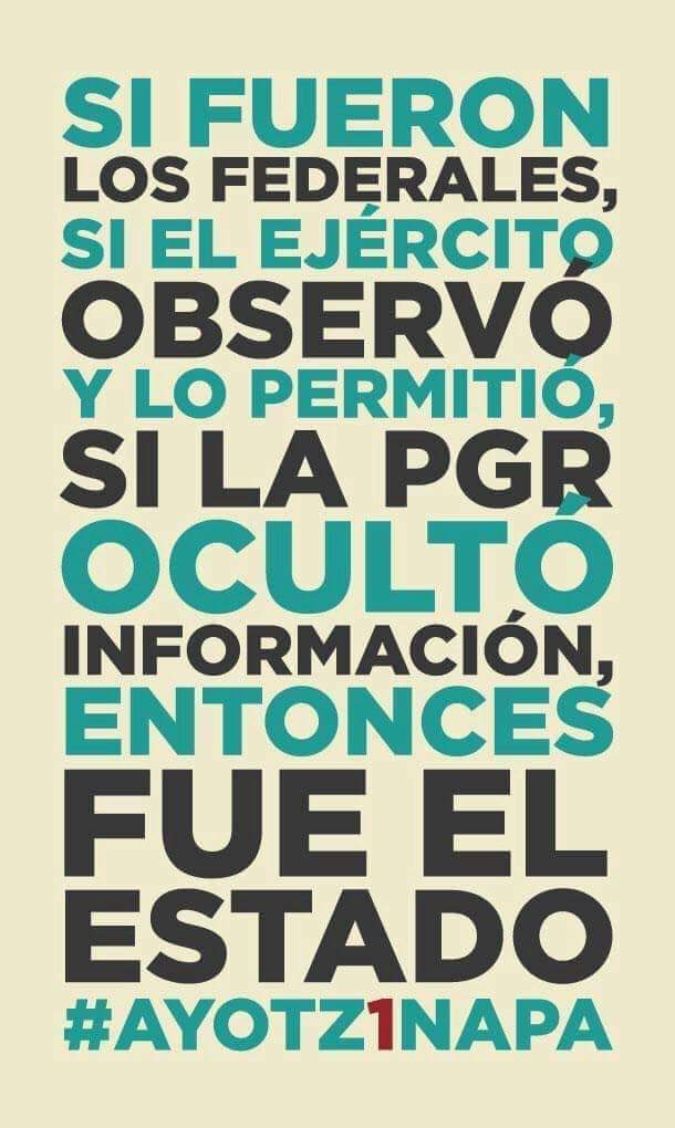 #Ayotzinapa Fue el Estado desinformemonos.org.mx

#Ayotzinapa9Años