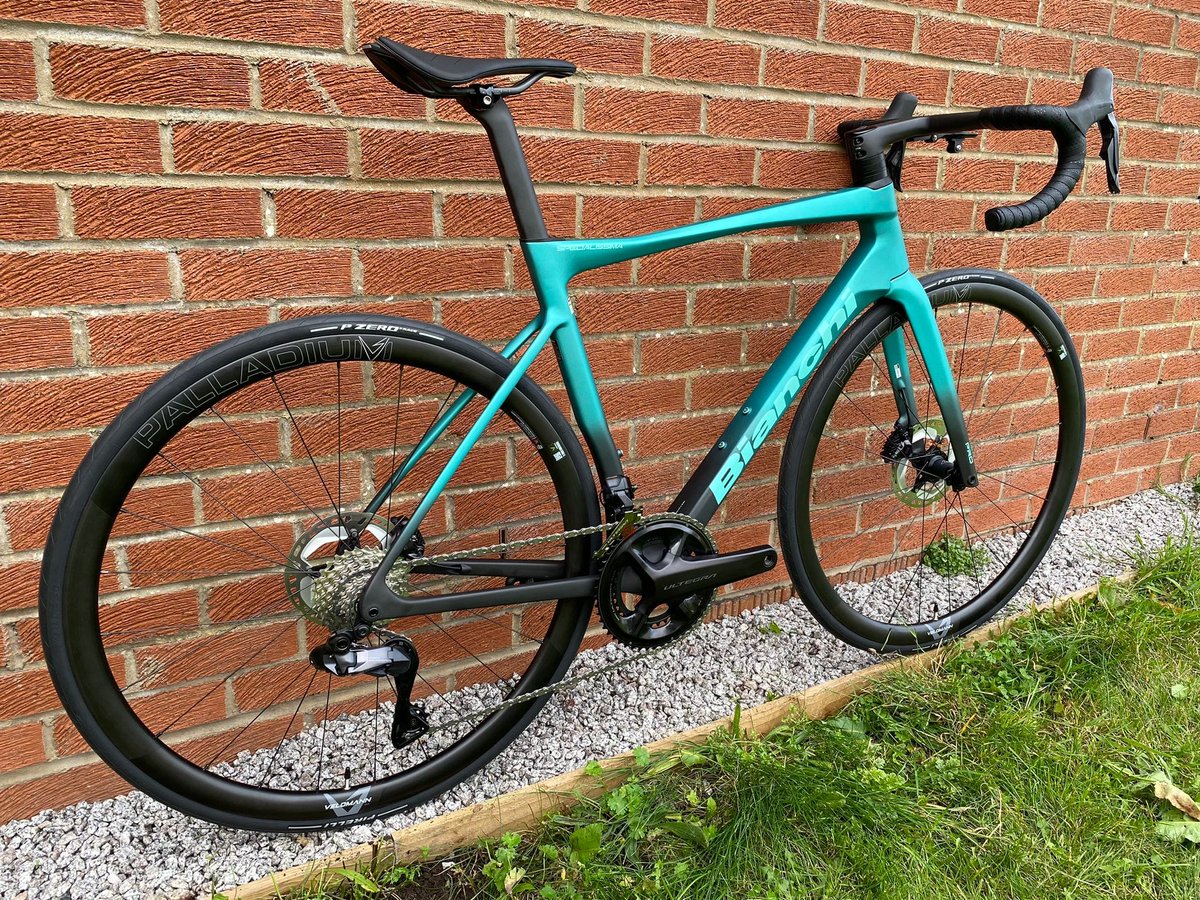 Well, this is just beautiful. Walking around to take some photos of the new Bianchi Specialissima and already it's causing quite a stir with the locals. Warmly received appreciation from the beer garden next door with "We like that one" being the loudest cry.
We are not surprised