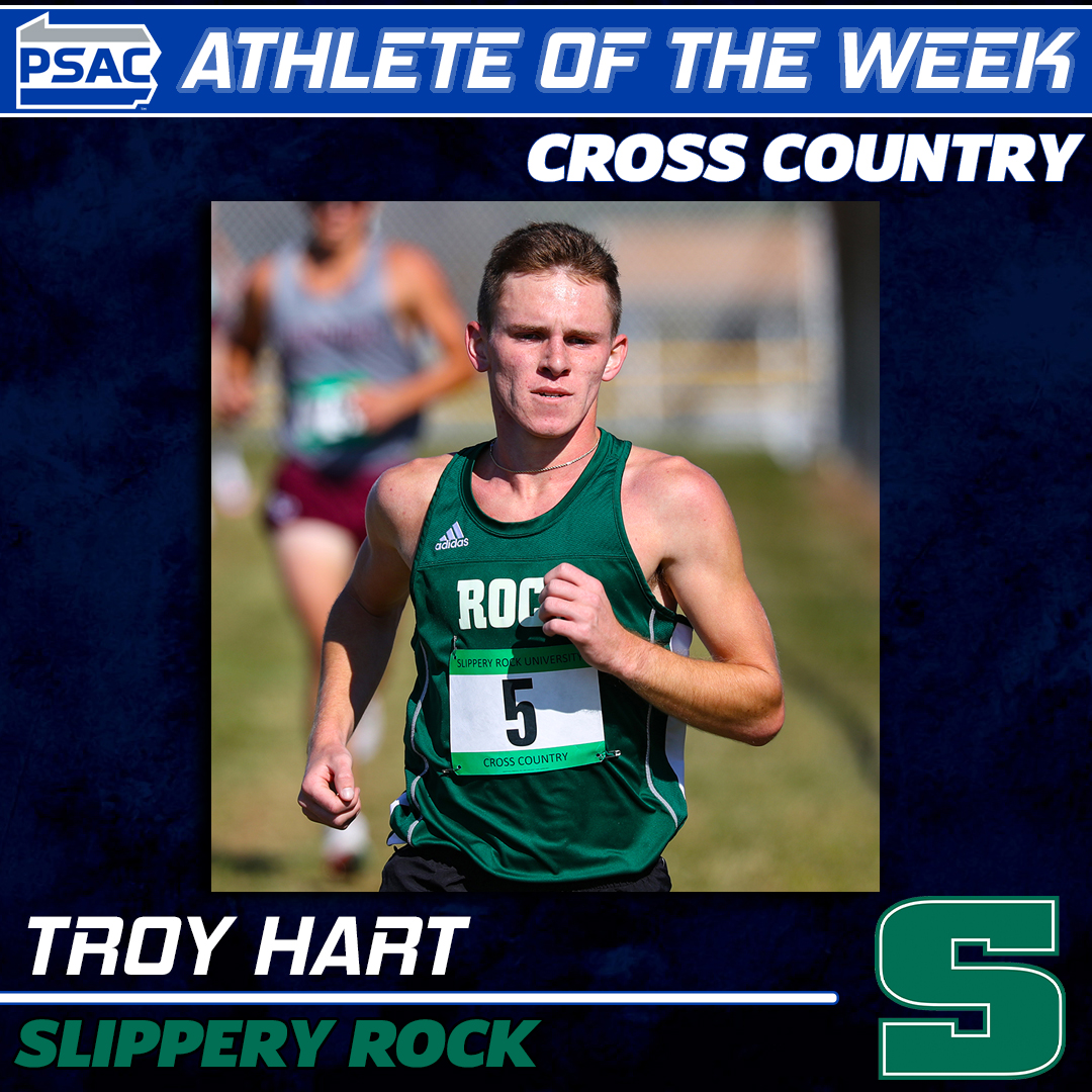 PSACsports's tweet photo. CROSS COUNTRY: Your #PSACWXC and #PSACMXC Athletes of the Week! ⬇️👟

Women's Athlete of the Week:
Anna Igims, @Rock_Athletics

Men's Co-Athletes of the Week:
Troy Hart, @Rock_Athletics 
Garrett Quinan, @ShipURaiders 

Full story: 🔗https://t.co/oDhAdZjxV4

#PSACProud https://t.co/B4qPkeGnJx