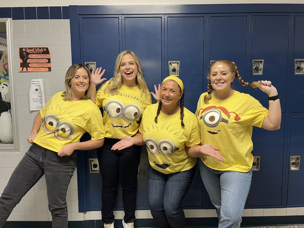misspetschHHS's tweet image. Spirit Weeks are my fave 💛 happy GRU-sday from your minions