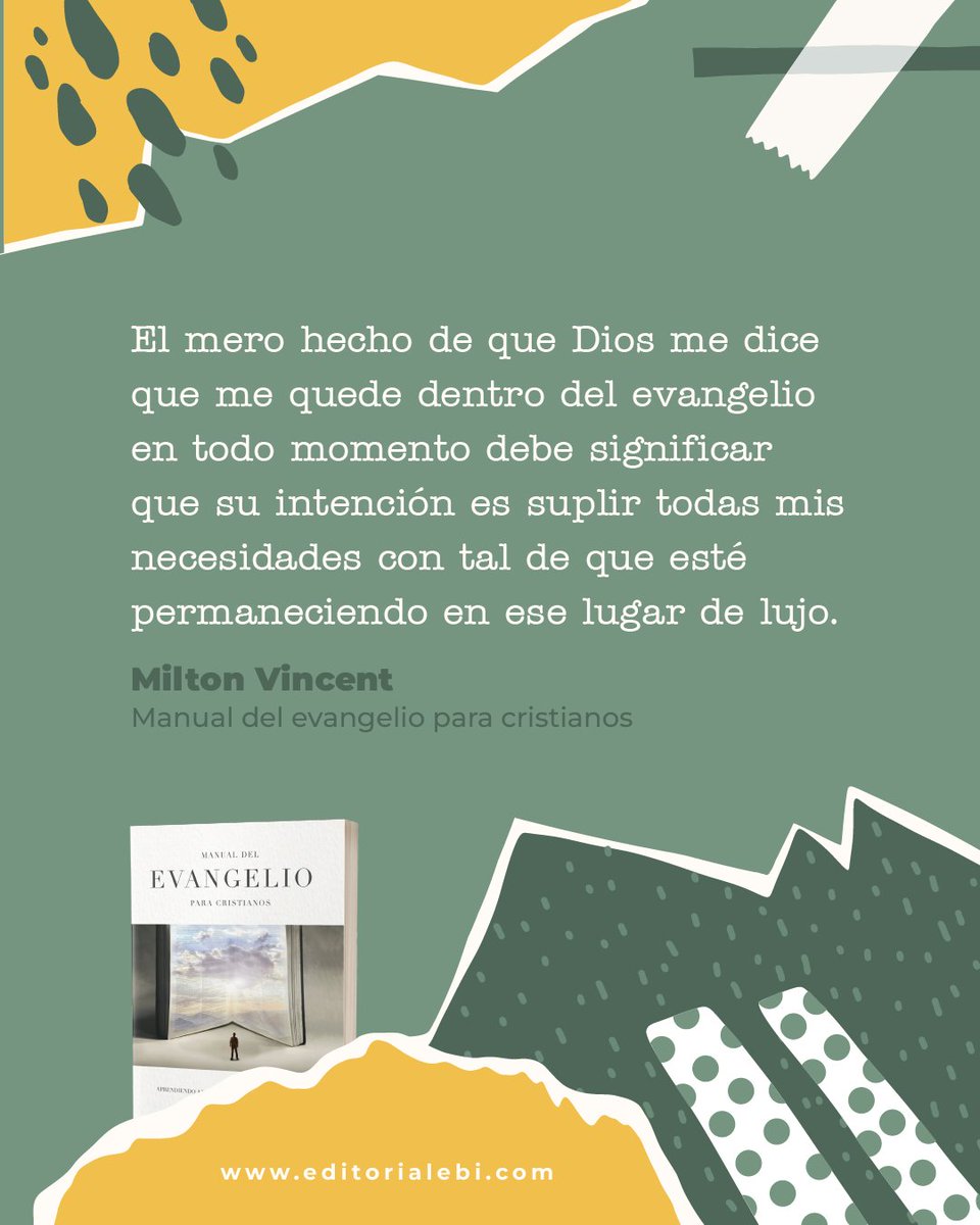 Los cristianos necesitan escuchar el evangelio aún después de su conversión.

Este libro te servirá para predicarte el evangelio a diario, y sorpréndete de la diferencia que puede hacer en tu vida.

Conoce más bit.ly/3j6ghmk
Muestra GRATIS bit.ly/3aGTLvL