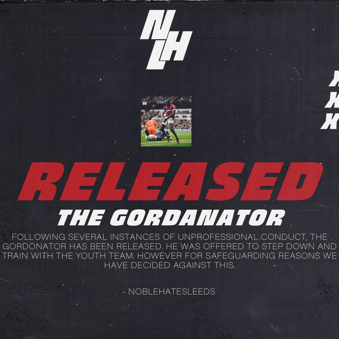 NobleHatesLeeds's tweet photo. comunicado oficial. https://t.co/9icEFuUzUa