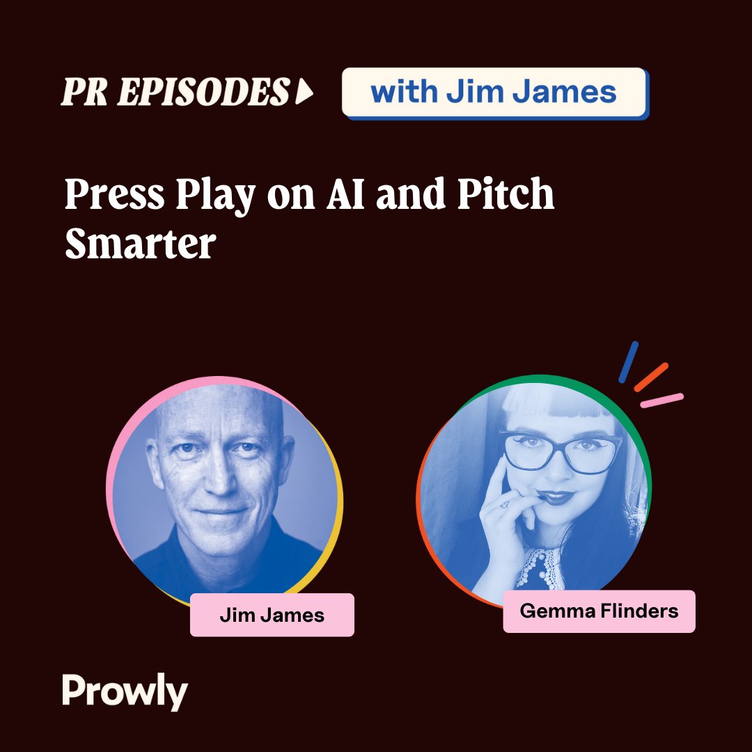 Prowly_com's tweet image. 🚀 Exciting News Alert! 🚀

Are you ready to dive into the future of PR? Brace yourselves, because the PR Episodes are BACK!

📢 Topic: "Press Play on AI and Pitch Smarter."

Here's what's in store:
✨ Discover game-changing PR industry trends.
🧰 Get expert recommendations on…