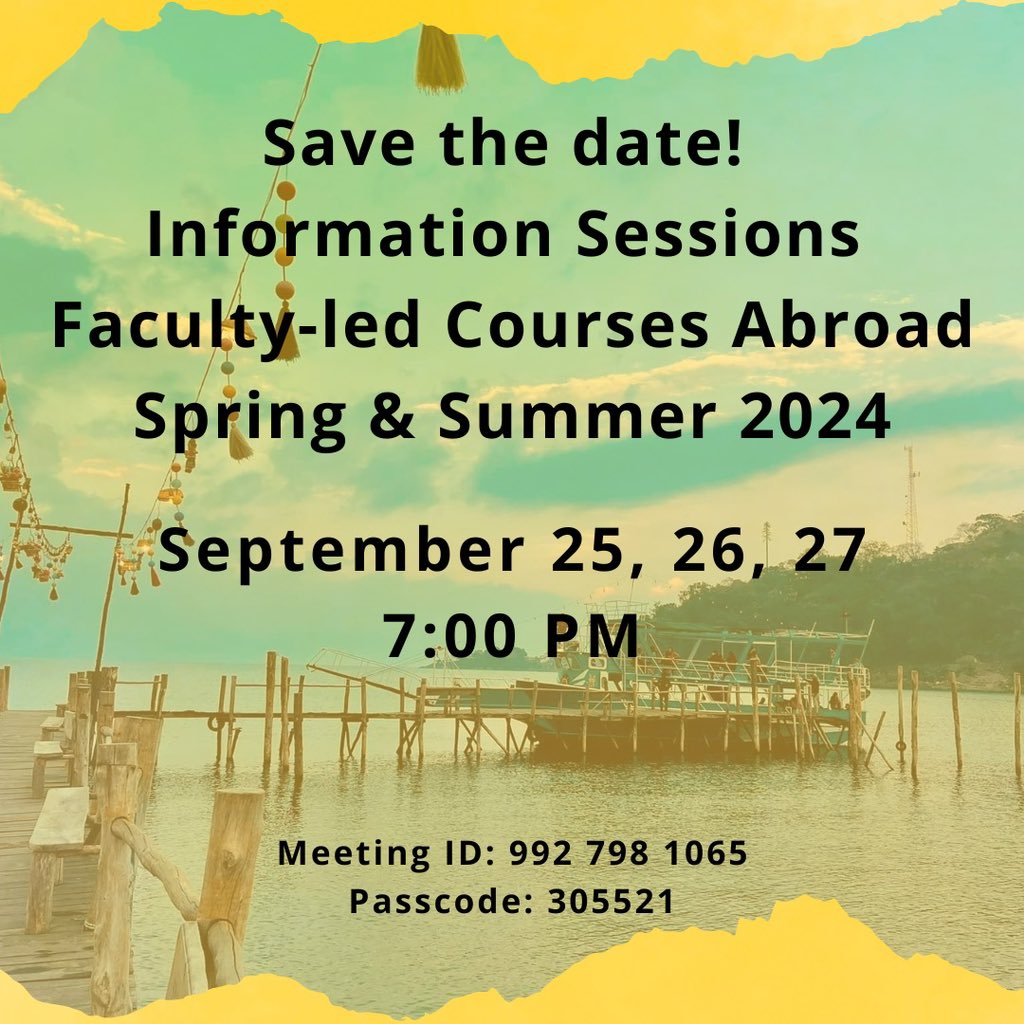 One of the best things about us is that we get out of the classroom and DO journalism. In some cases, 
waaaay out of the classroom @Buena_Tinta is taking students to Guatemala 🇬🇹 this spring. If you’re considering applying, please attend an online info session this week.