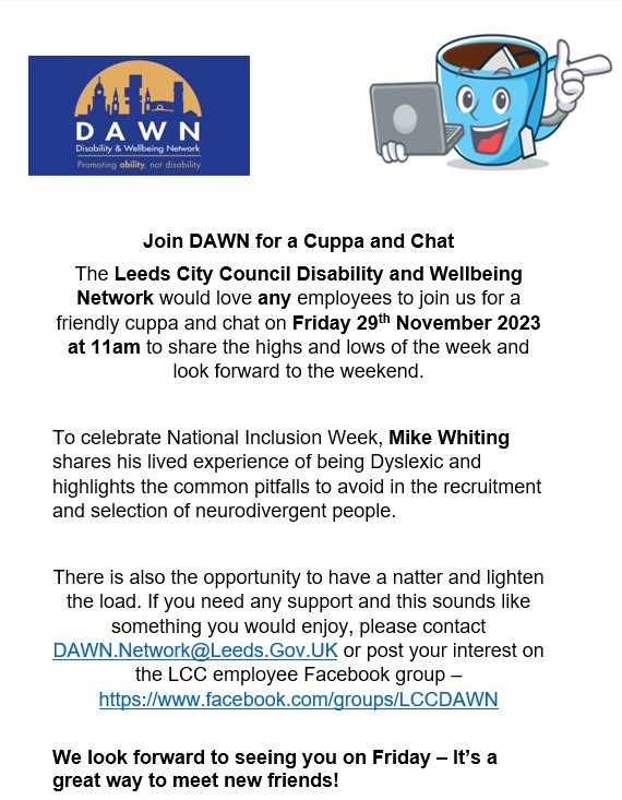 Disability and Wellbeing Network tweet media
