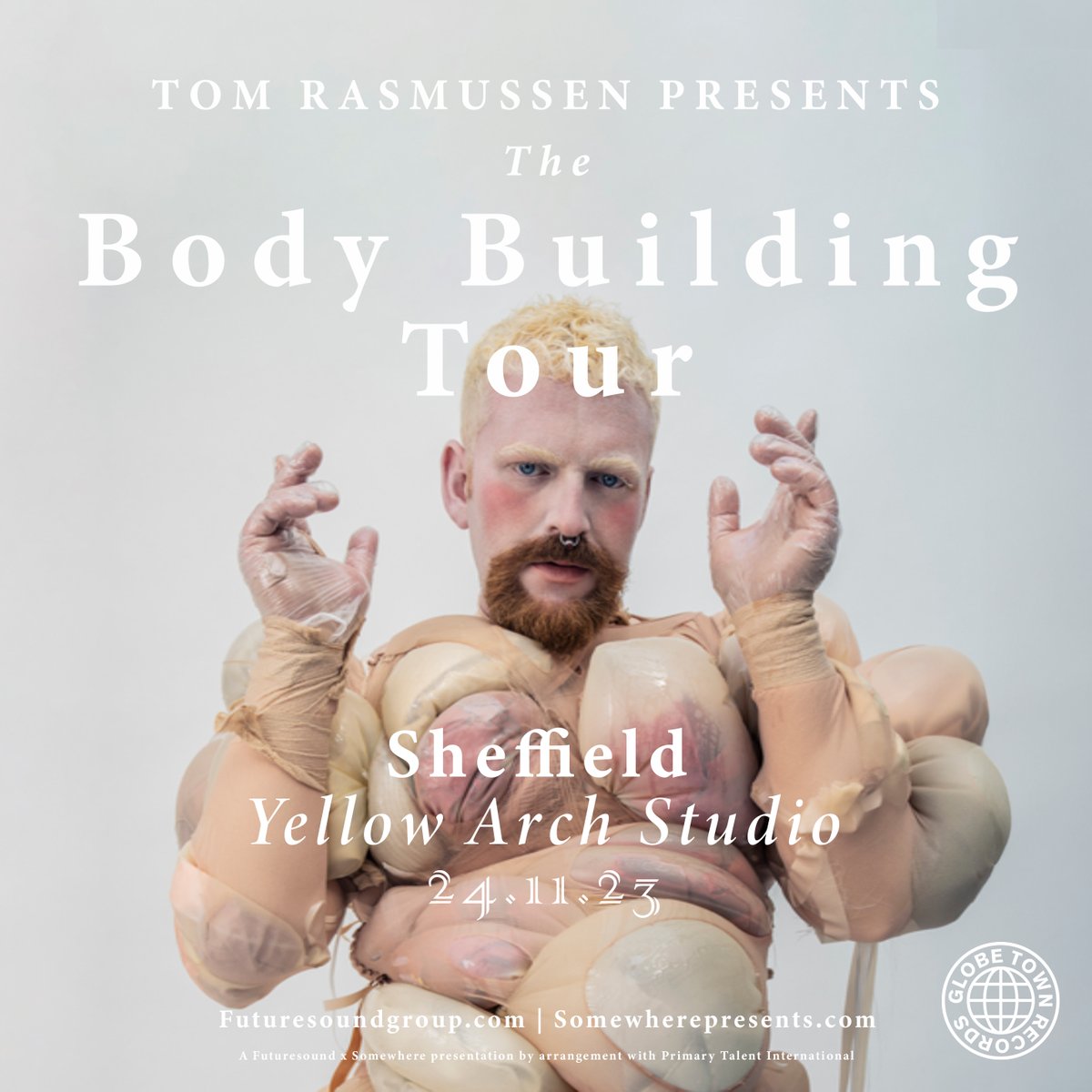 NEW SHOW // @TomGlitter is bringing the Body Builder tour to @YellowArch in Sheffield on Friday 24th November 💪 Tickets go on sale Friday at 10am ⏰