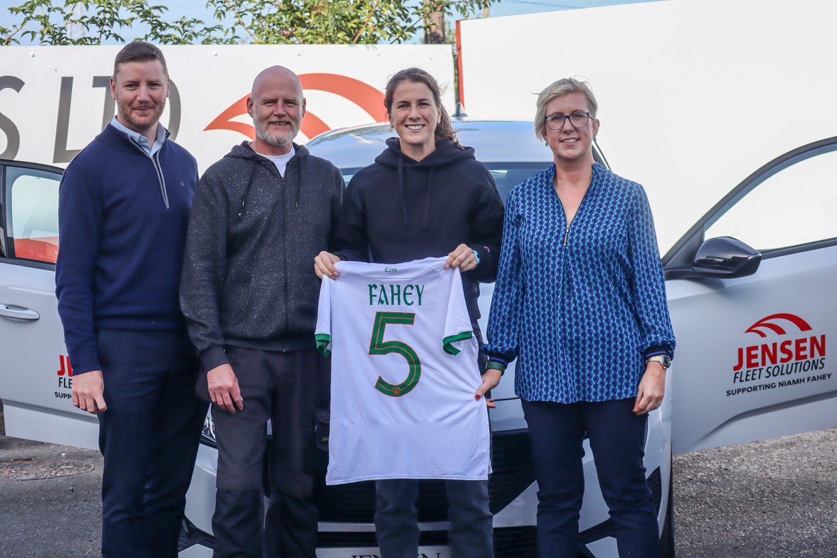 We are delighted to announce <a href="/JensenFleet/">Jensen Fleet</a> sponsorship of <a href="/Niamh_Fahey1/">Niamh Fahey</a>, Irish International with over 100 Caps &amp; Liverpool Captain!  Best of Luck to Niamh in her new Jensen Fleet Solutions Ltd car!

&amp; best of Luck to the Irish WNT team tonight in Budapest 
#COYGIG #IREWNT
