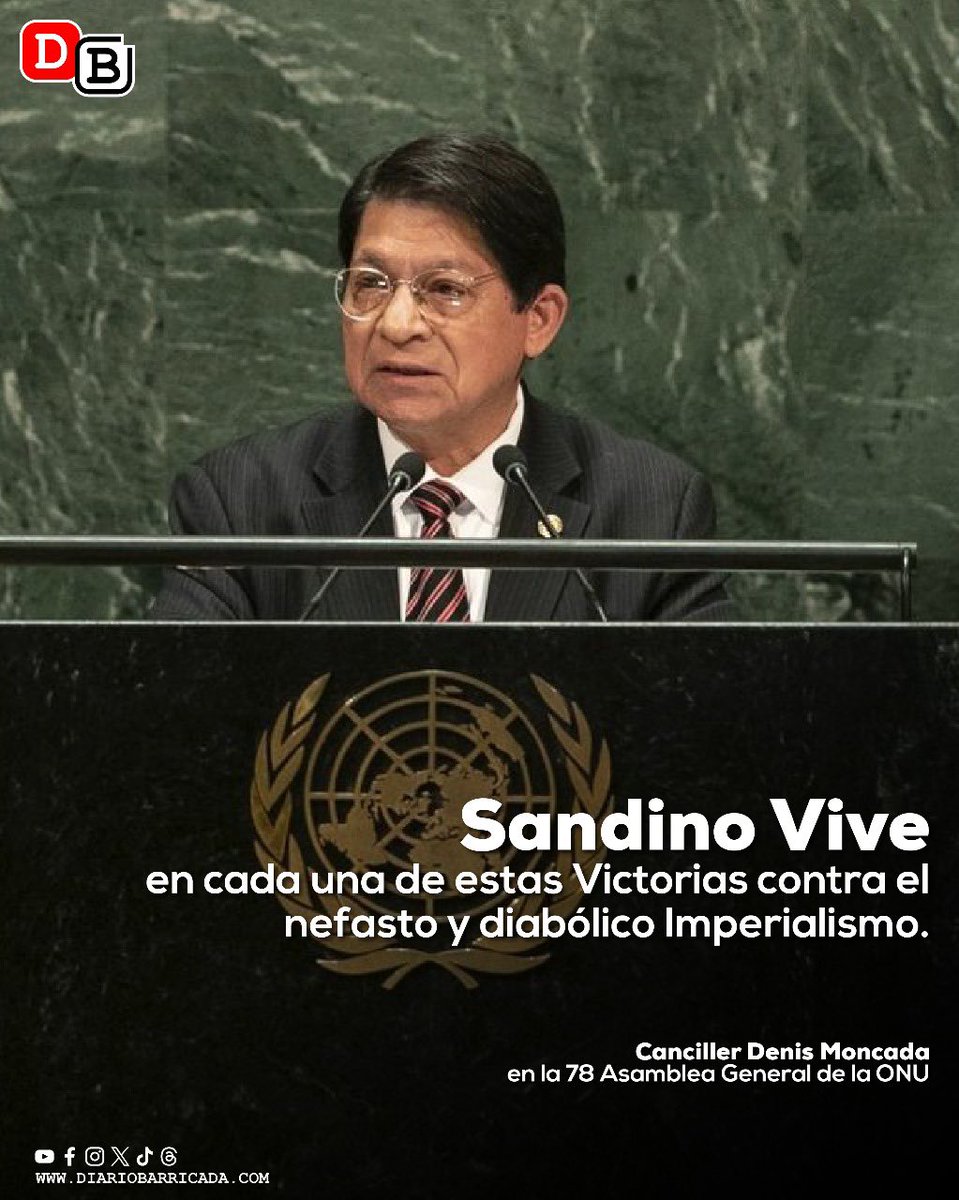 Mensaje del Gobierno de #Nicaragua en la 78 Asamblea General de las Naciones Unidas. nuevaya.com.ni/b/4A_b #SeptiembreVictorioso