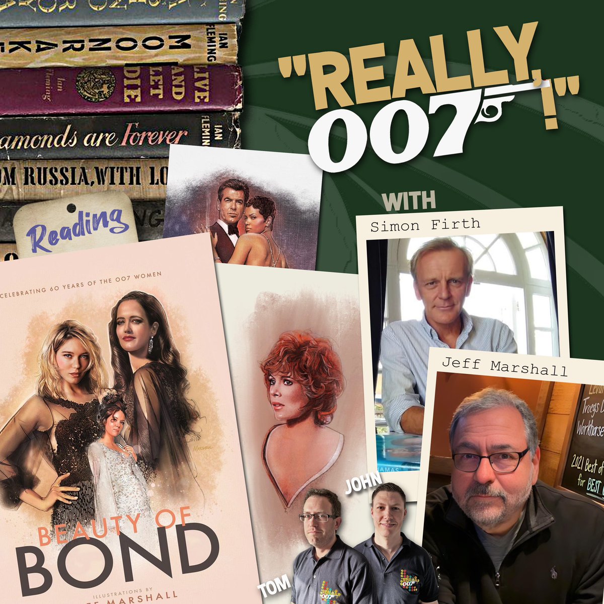 We celebrate the release of #BeautyOfBond with the artist himself - Jeff Marshall!

The book celebrates over 60 years of Bond girls, containing glorious works of art, accompanied with Simon Firth’s insightful words…

🍎podcasts.apple.com/gb/podcast/rea…
🎧spotify.link/SgyMiK3xpDb