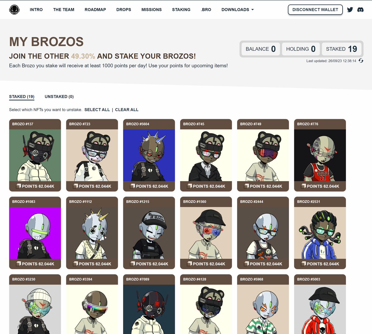 Over 3900 Brozos are staked

Are you staking your Brozos yet? 👀