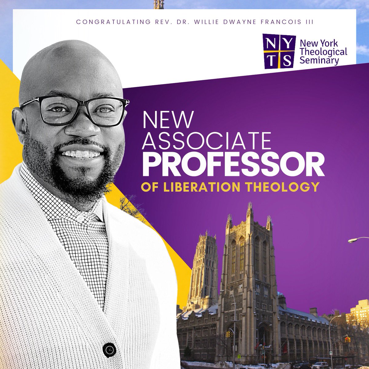 As I spend time between Sing Sing and Bedford Hills Correctional Facilities, I welcome a new academic year, a new campus and office , and a new professorial rank. NYTS is making itself at home at Union. 

#seminaryprofessor #blacktheology #prisoneducation #promoted #abolition