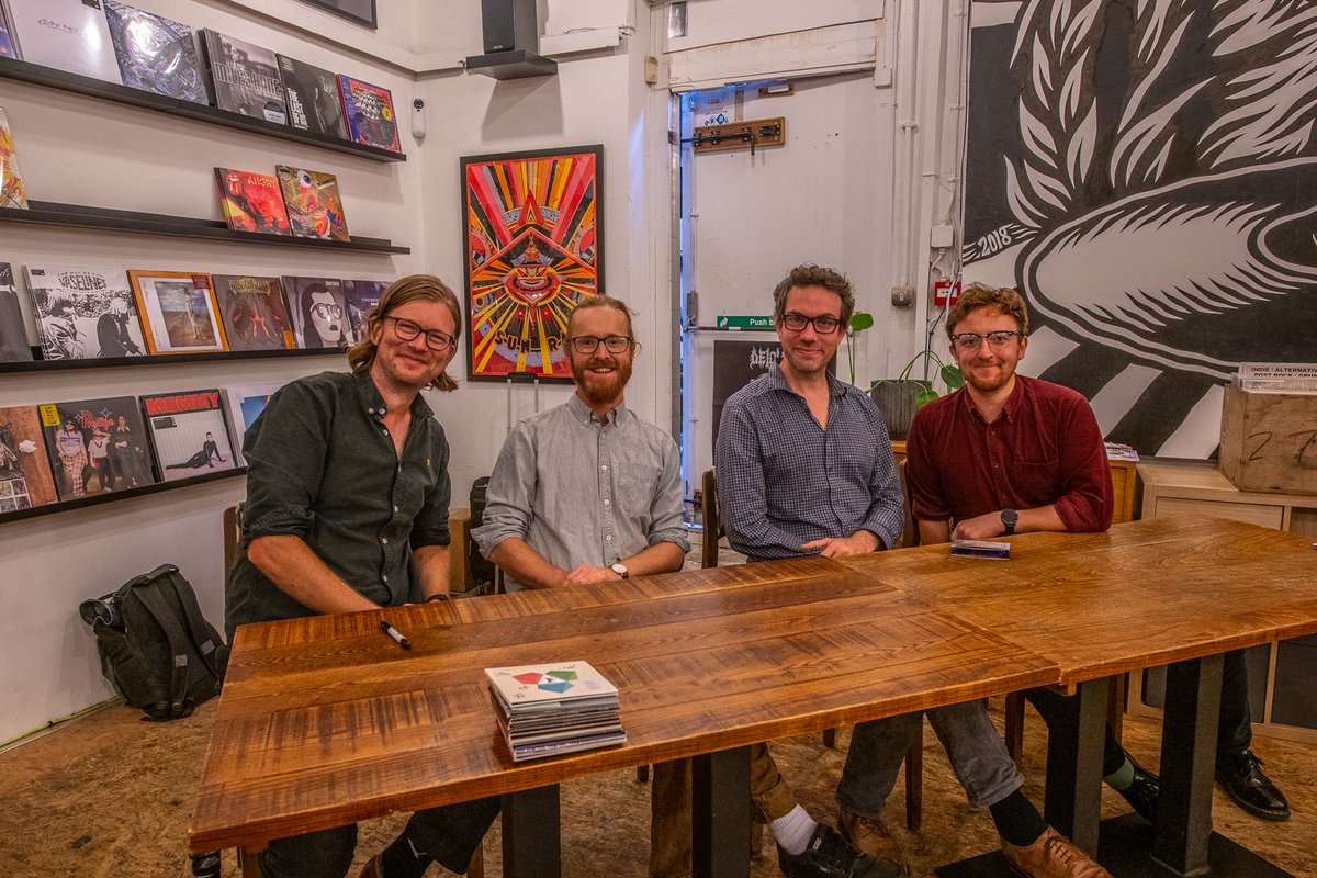 Had a great trip to <a href="/beartreerecords/">Bear Tree Records</a> in Sheffield to collect the new album 'This New Noise' by @PSB_HQ and to meet the band, which was an immense pleasure. I would like to thank you all so much for taking the time to sign the CD and DVD covers.