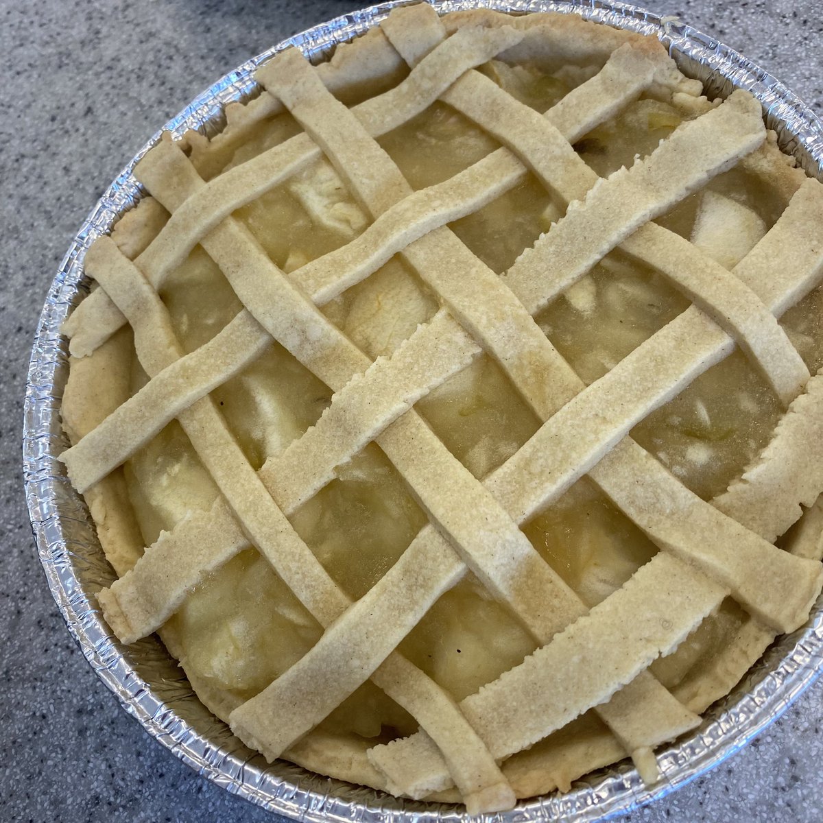 The Skills for Work in Hospitality class made some yummy Apple Pies, with apples that were donated to the department 🍏 🥧 #apples #applepie #pastry  #chef #yummy