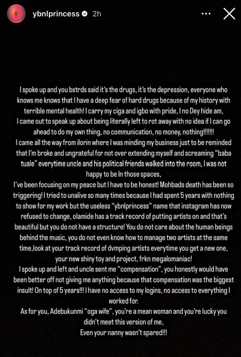 Naija_PR's tweet photo. YBNL princess, Temmie Ovwasa talks about her time with label and Olamide’s wife https://t.co/opS42OQGUs