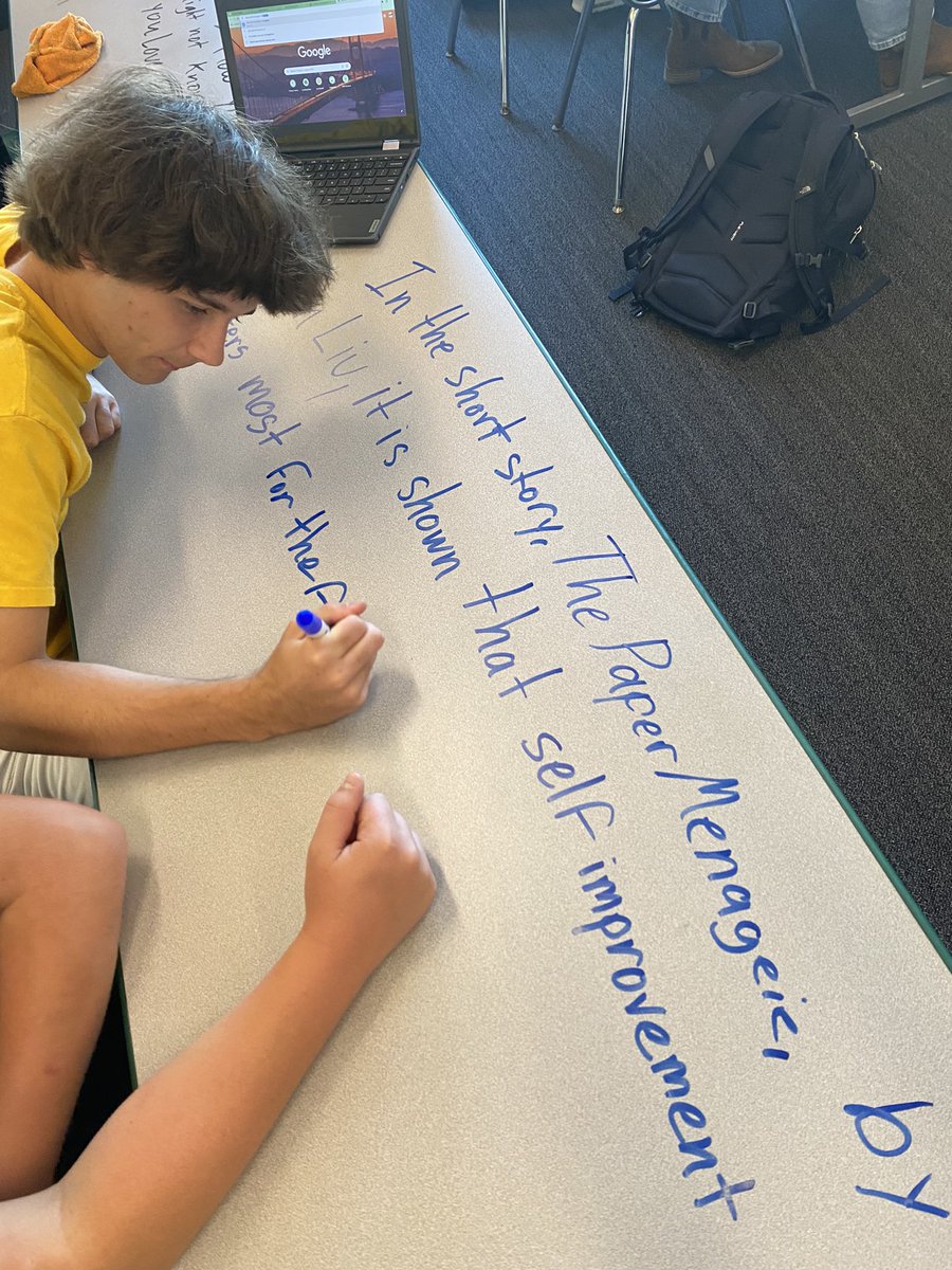 English 2 students pulled some theme statements out of The Paper Menagerie today! Now, it’s time to put all the skills together that we have worked on and analyze the final text of the unit tomorrow!