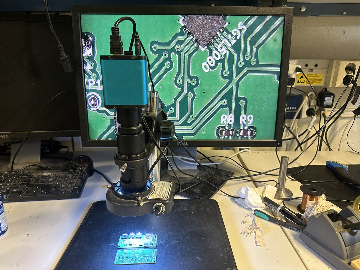 Made a custom board to play with audio via I2S. Has headphone out, line in/out and a 6 watt class D amplifier to drive a speaker! Soldered up two boards <a href="/Bitraffineriet/">Bitraf</a> tonight. The #ESP32 (S3) works on both &amp; so does the builtin led. Looking forward to Play with audio tomorrow!