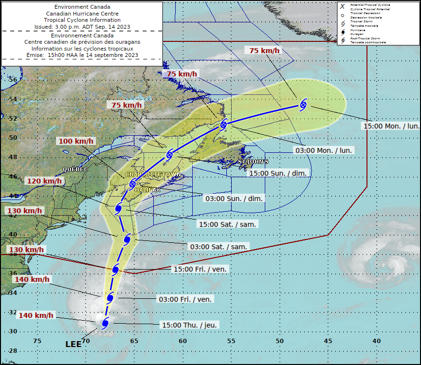 #GrandManan #CharlotteCounty #NewBrunswick #Digby #Yarmouth #Shelburne #QueensCounties #NovaScotia #CANADA #Lee #Shipping #Maritime #Hurricanes #TropicalCyclones #Wx #News/ #HurricaneLee CHC Statement >>>weather.gc.ca/hurricane/stat…