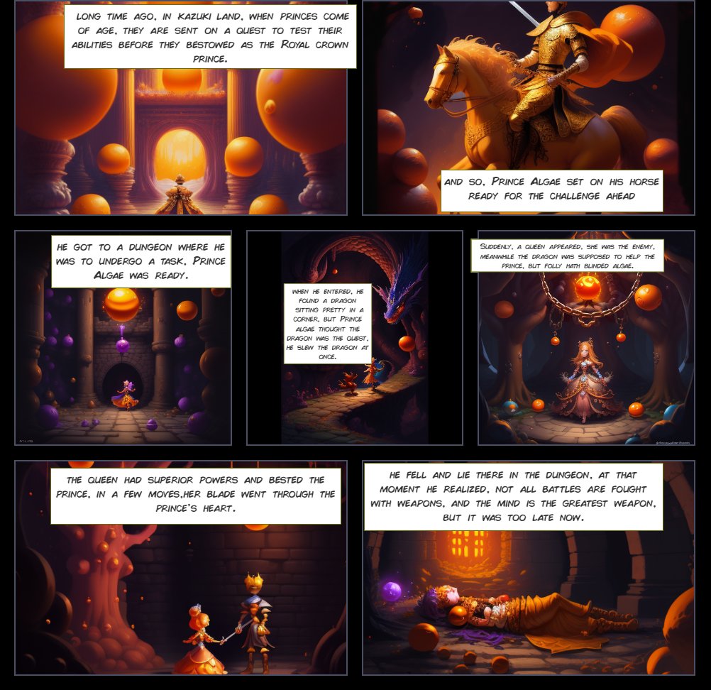 Eaglecash1's tweet photo. My submission.
Title: A Foolish Prince
Comic.
#brainblocks #ol3please https://t.co/Q3ItK3BkiJ