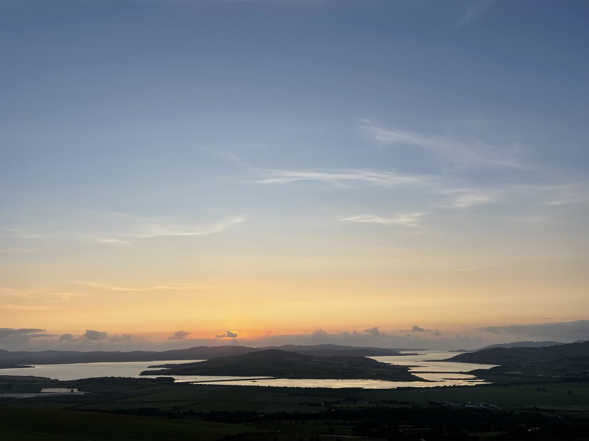 Sunset over Lough Swilly on the summer solstice from An Grianan Aileach.
#LoveDonegal 
#LoveDonegalDay