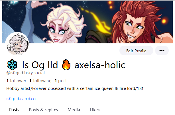 You can now follow me on that other site, posting just as infrequently 🤣I'll still be here as well tho!