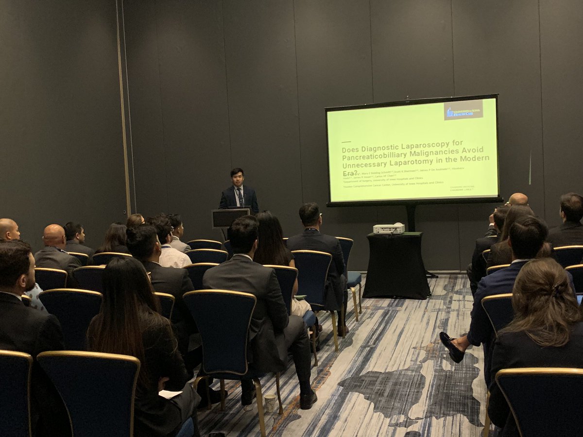 Carlos HF Chan MD PhD (@carloshfchan) on Twitter photo Dr. Jeremy Chang did a great job presenting a thought provoking topic on the role of diagnostic laparoscopy immediately prior to open pancreatectomy for cancer at #SAAS2022 <a href="/AsianAcadSurg/">SocAsianAcadSurg</a> <a href="/UIowa_Surgery/">University of Iowa Surgery</a>
Do you do DL? We are not talking about Staging Lap. Dr. Jeremy Chang did a great job presenting a thought provoking topic on the role of diagnostic laparoscopy immediately prior to open pancreatectomy for cancer at #SAAS2022 <a href="/AsianAcadSurg/">SocAsianAcadSurg</a> <a href="/UIowa_Surgery/">University of Iowa Surgery</a>
Do you do DL? We are not talking about Staging Lap.