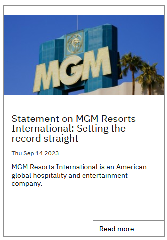 MGM Resorts'a siber saldırı