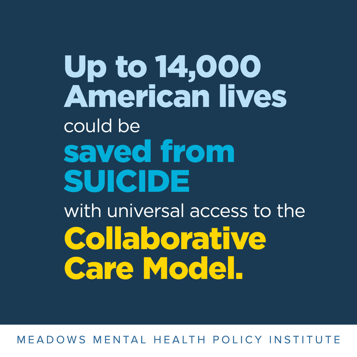 MeadowsInst's tweet photo. Suicide is the 11th leading cause of death in this country. Last year, 47,877 Americans died by #suicide, including 4,202 Texans. 🧵
#SuicidePreventionWeek #SuicidePreventionMonth #SPM23 https://t.co/VZ0yX8Hy6z