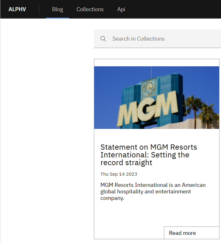 TL;DR of ALPHV/BlackCat's essay on the MGM breach
- The attack began ~8 Sept.
- They stole data and gained admin on their Okta SSO &amp; Azure cloud tenant
-  ~100 ESXi hypervisors were hit by ransomware on 11 September
- No ransom was paid

Read in full here:
gist.githubusercontent.com/BushidoUK/20b8…