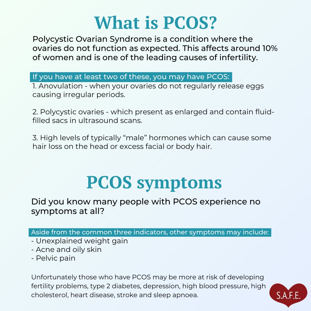 SupportAbort's tweet image. September is PCOS Awareness Month.

Did you know that around 10% of women and people with ovaries have PCOS? Did you know it can take many years to be diagnosed due to pain not being taken seriously &amp;amp;/or being misdiagnosed? 

1/2

#PCOSAwarenessMonth #PCOS #PCOSWarrior