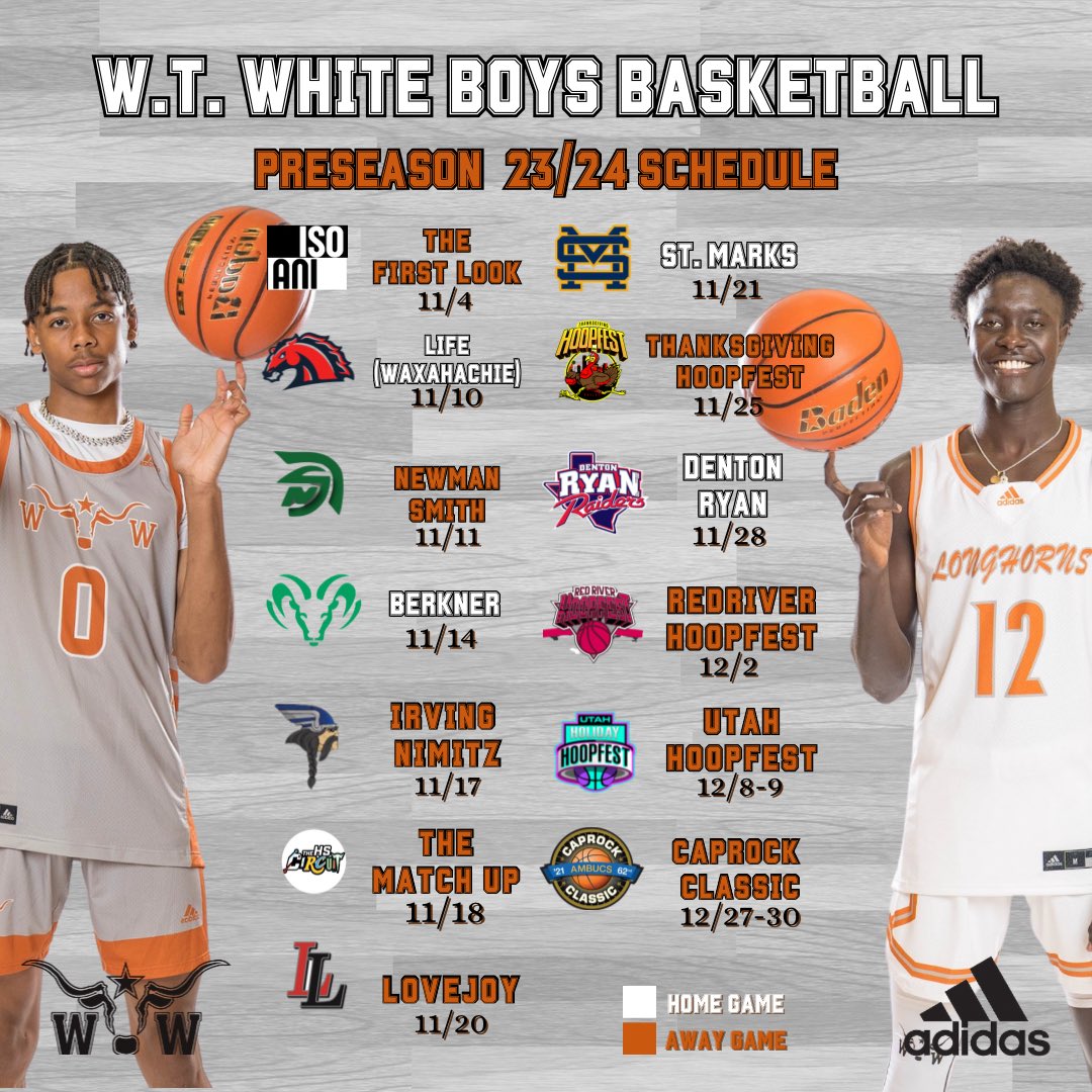 Nov. 4 it begins…🏀🟠⚪️

#Updated #WeAreTheNorth #HornsUp #35South #PlayBigDallas #5A #SpinTheBlock #HookEm @ClubWtw @Ani_Umana @CaprockTourney @TheCircuit @HoopfestB