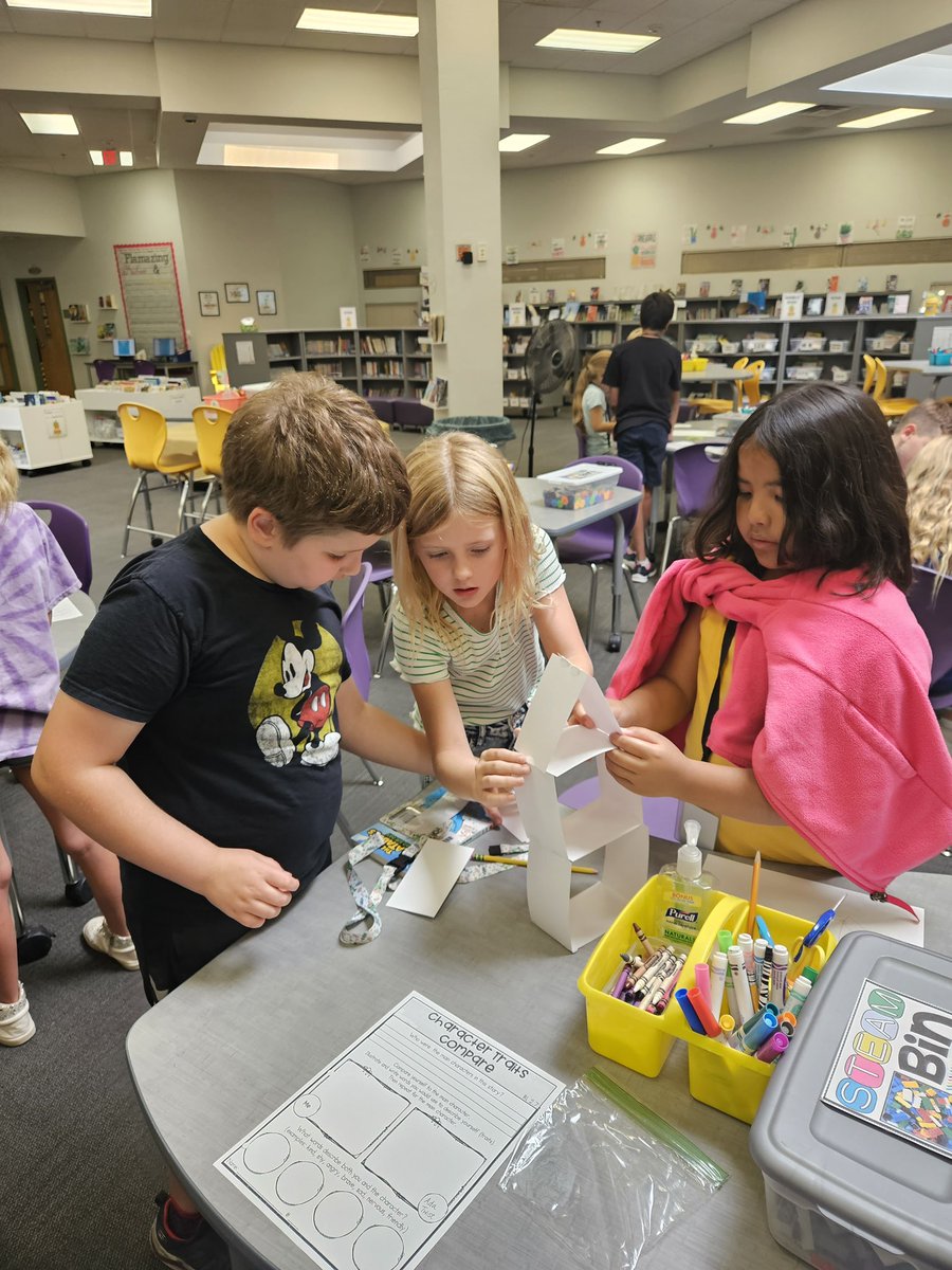 Ashland_Ranch's tweet photo. #internationaldotday is celebrated every year on September 15ish. It is a celebration of courage, creativity, and collaboration. This week in library we have been celebrating by reading The Dot by Peter H Reynolds and creating bravely to design and build dot sticker towers. https://t.co/q6wDVaOFQ1