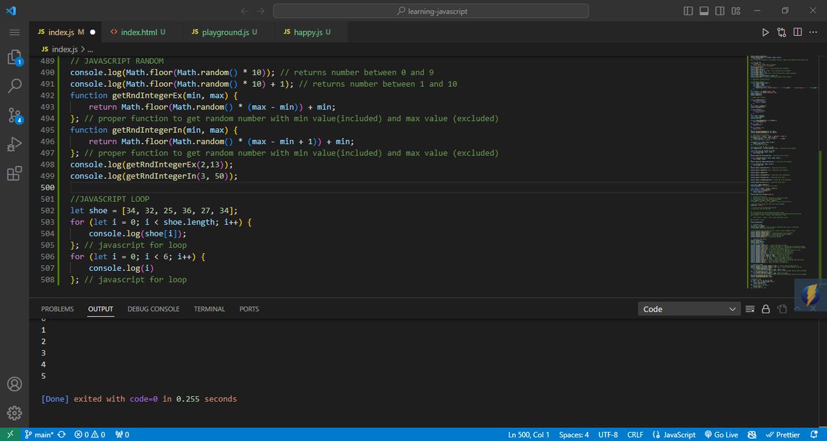 Timi_Delad's tweet image. Day 21 of #learninghowtocode
#100daysofcode
Today, I learnt about the standard way to randomly select number in JavaScript, and I used the JS math object to create an input box that receives num..."
Read my dev story @teamNewDev: newdev.io/story/ZsOtvsmH…