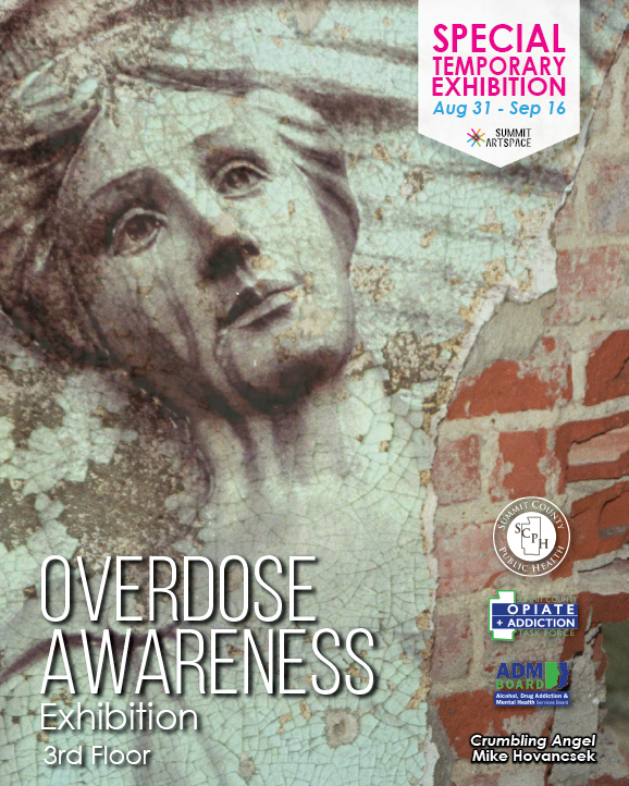 Summit_Artspace's tweet photo. In honor of #OverdoseAwareness in #SummitCounty, be sure to see this meaningful exhibition on the third floor of #SummitArtspace before it closes this Saturday!
💜 Artists’ statements: https://t.co/6FOR0UOHEh
💜 Info about overdose and recovery: https://t.co/RI5rl5nXDg https://t.co/REvc91XEUM