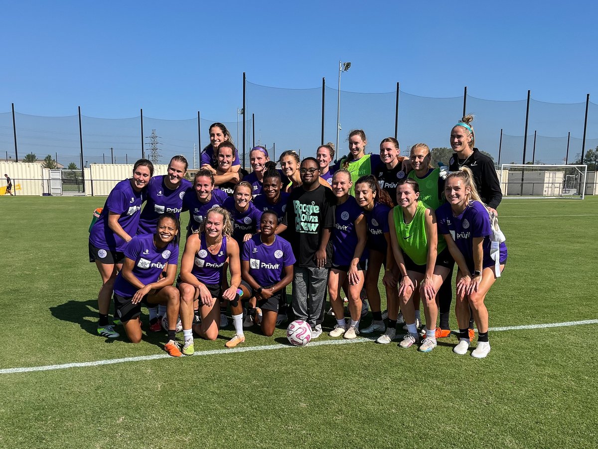 Racing Louisville FC (@racingloufc) on Twitter photo It was great having our friends at @DownLouisville stop by training today! 💜
We can't wait to celebrate our <a href="/Nationwide/">Nationwide</a> Community Impact Award partner at tomorrow's match! It was great having our friends at @DownLouisville stop by training today! 💜
We can't wait to celebrate our <a href="/Nationwide/">Nationwide</a> Community Impact Award partner at tomorrow's match!
