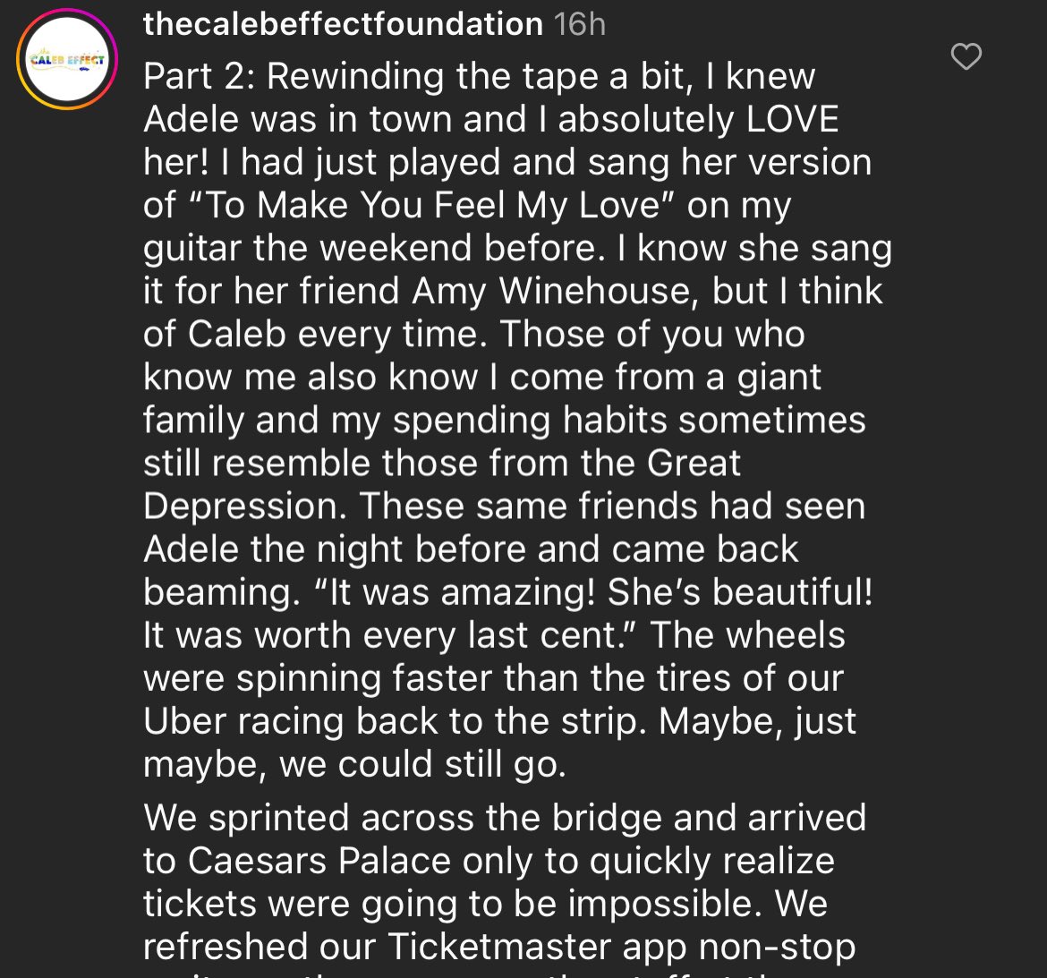 AAInVegas's tweet photo. @thecalebeffectfoundation story thread♥️ https://t.co/yxLXEkFfme