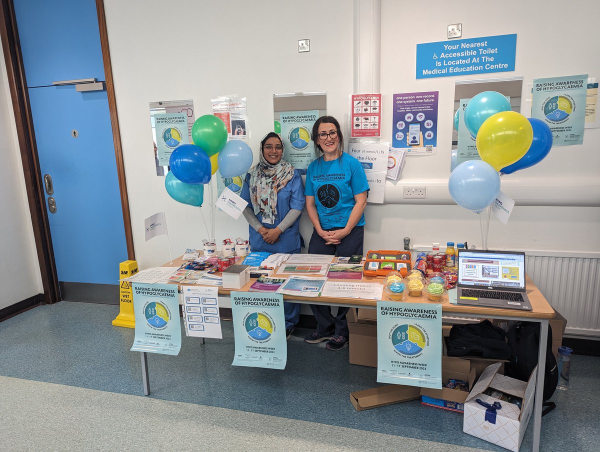 Edelb11's tweet photo. Great week @SouthernHSCT promoting #hypoawareness week across our acute sites. Plenty learning and staff engagement. Thank you to everyone who took part! 😊⭐ https://t.co/i4ctPpoIr2