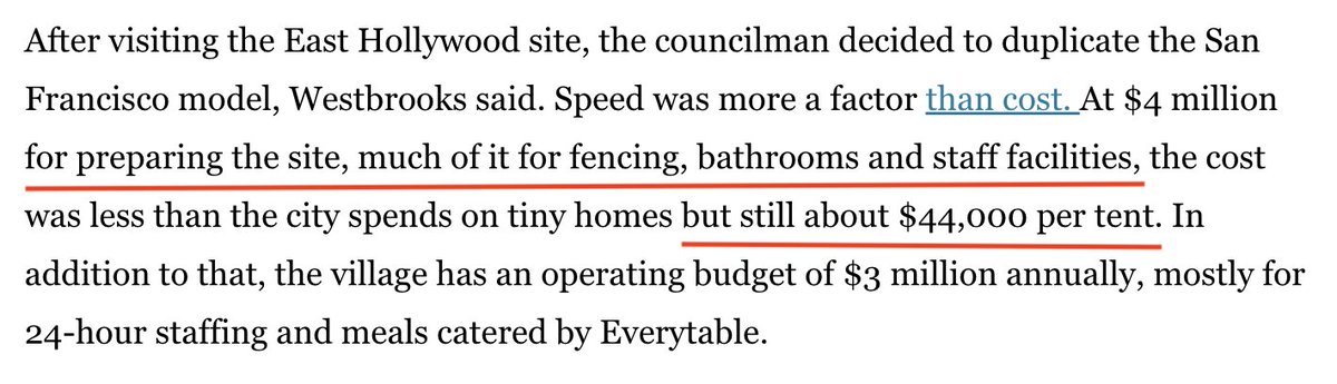 moseskagan's tweet photo. $44,000 ***PER TENT***

Is the City of Los Angeles joking? https://t.co/S1aTnNJdq6