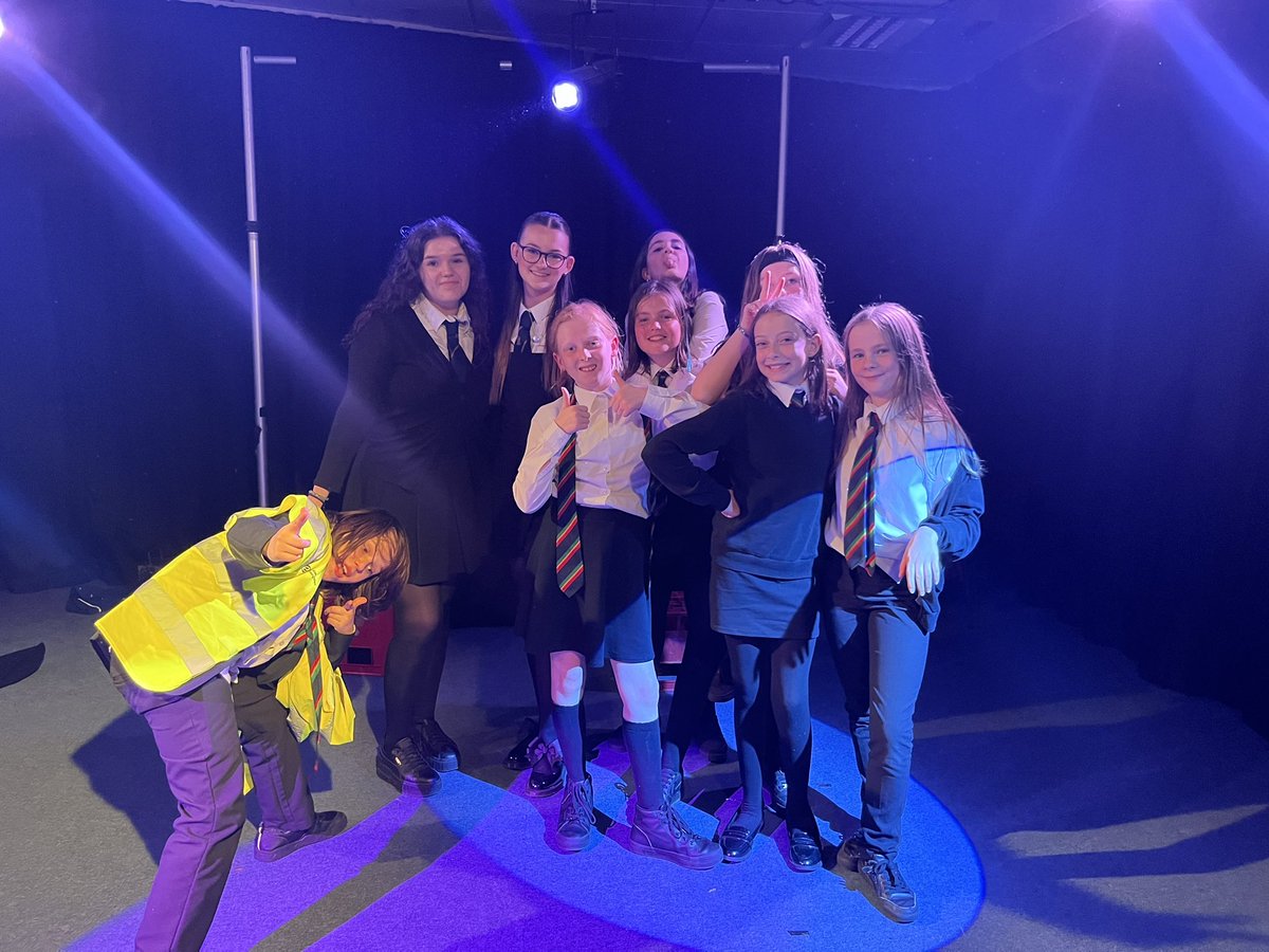 My S1 and S6 Drama stars performing at tonight’s P7 Open evening. Thank you for sharing your learning and experiences in Drama 🎭 I had so much fun with you ☺️ #Swifties