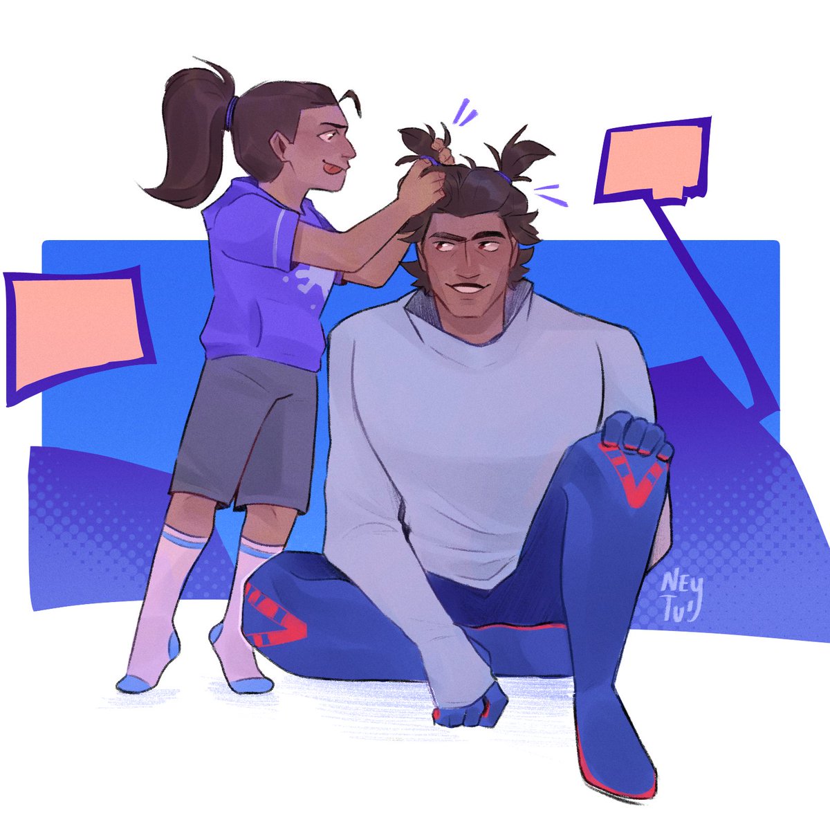 Dad and daughter time 👯
#SpiderVerse #MiguelOHara #GabriellaOHara