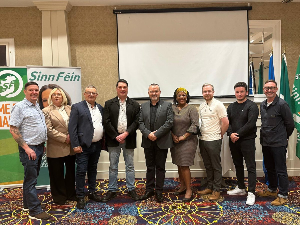 Hugely honoured to have been selected by fellow party members to stand as a @sinnfeinireland candidate in Lucan.

Thank you to the Lucan cumann & entire #DublinMidWestSinn team.
Congratulations to all my fellow candidates #LocalElections24

Níos láidre le chéile 🇮🇪