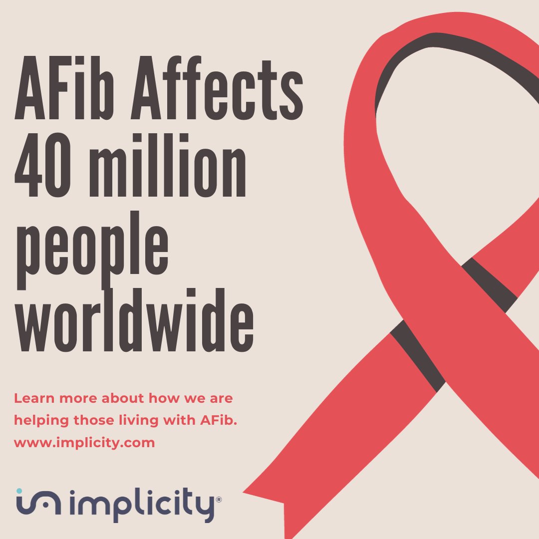 As we relentlessly advance in developing solutions for patients with #AFib, join us in raising awareness for those who suffer from this serious cardiac condition.  #afibawarenessmonth #EPeeps #CardioTwitter