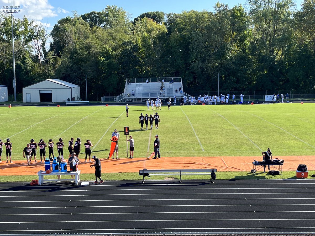 About to start our first JV home football game against NC!!! Let’s go warriors!!!