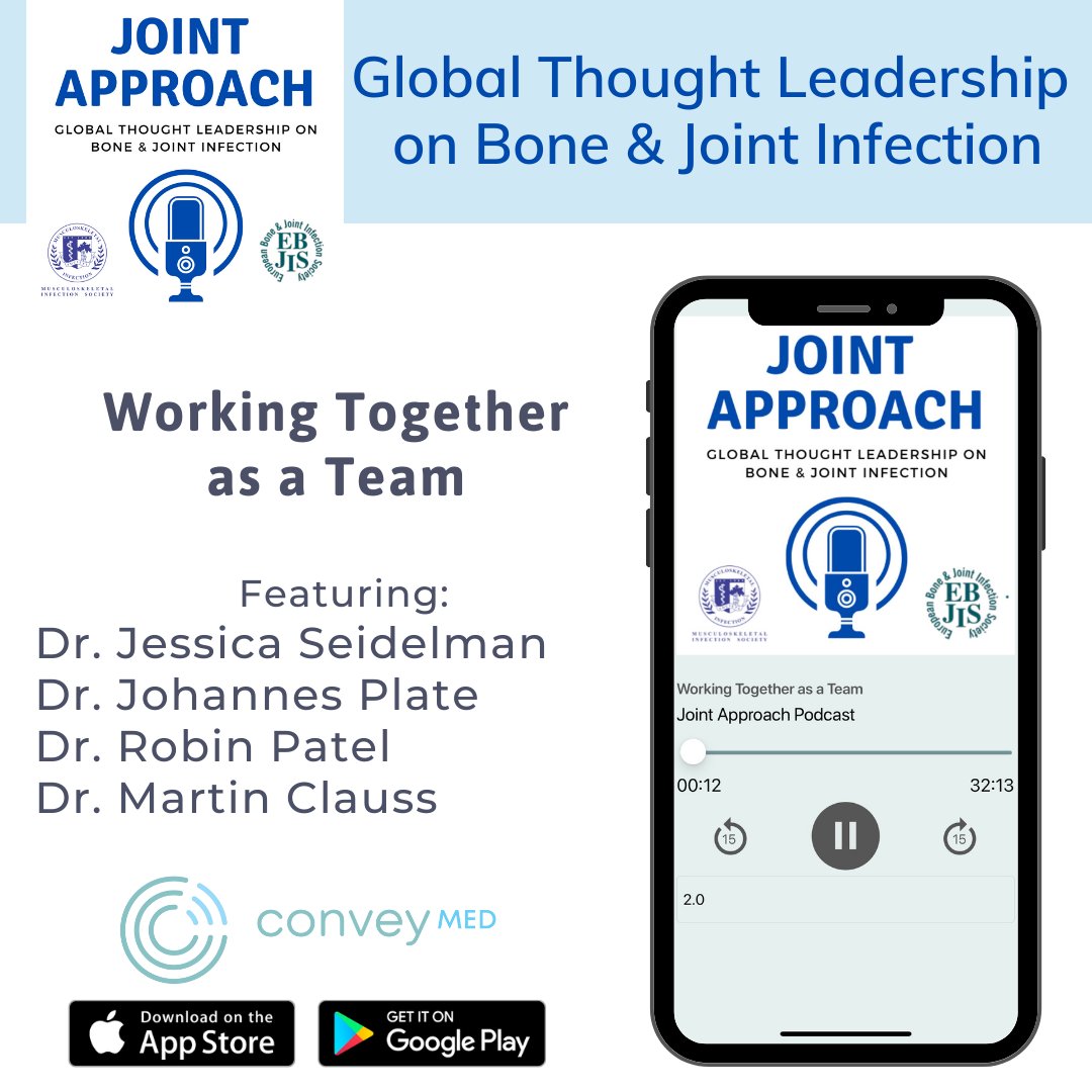 ConveyMed Podcast App: Mobile Medical Education (@conveymed) on Twitter photo Hey #orthotwitter have you checked out the new <a href="/jointapproach/">The Joint Approach Podcast</a> #podcast channel? Great concept: infectious disease physicians & orthopedic surgeons discuss the "joint" prevention, diagnosis & management of musculoskeletal infections.
Listen now: share.conveymd.com/5BsfnBKcVUPhnZ… Hey #orthotwitter have you checked out the new <a href="/jointapproach/">The Joint Approach Podcast</a> #podcast channel? Great concept: infectious disease physicians & orthopedic surgeons discuss the "joint" prevention, diagnosis & management of musculoskeletal infections.
Listen now: share.conveymd.com/5BsfnBKcVUPhnZ…